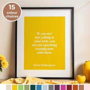 Si no les gritas a tus hijos, impresión con frase: humor divertido para padres, arte de pared colorido, decoración del hogar, sala de estar, sin marco, 5 x 7, A4, A3, A2