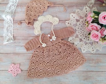 PDF crochet outfit tutorial Paola Reina , american girl clothes PDF pattern and tutorial steo by step , little darling , boneka , effner