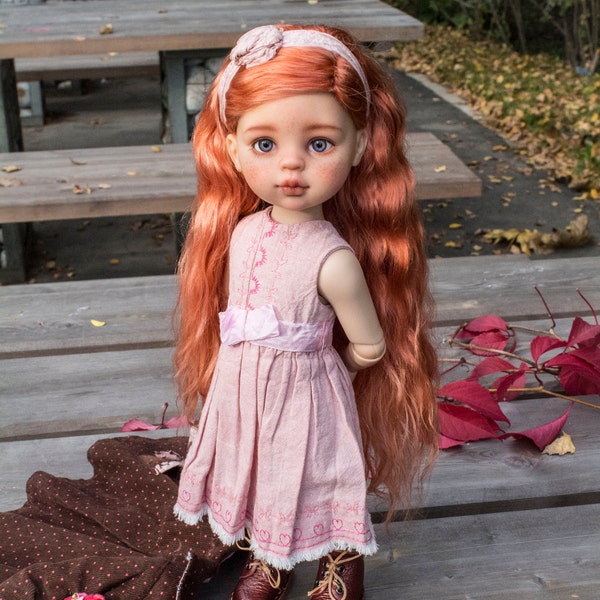 Boho dress for  Paola Reina and similar doll PDF pattern and tutorial steo by step , ooak doll clothes  , american girl digital pattern