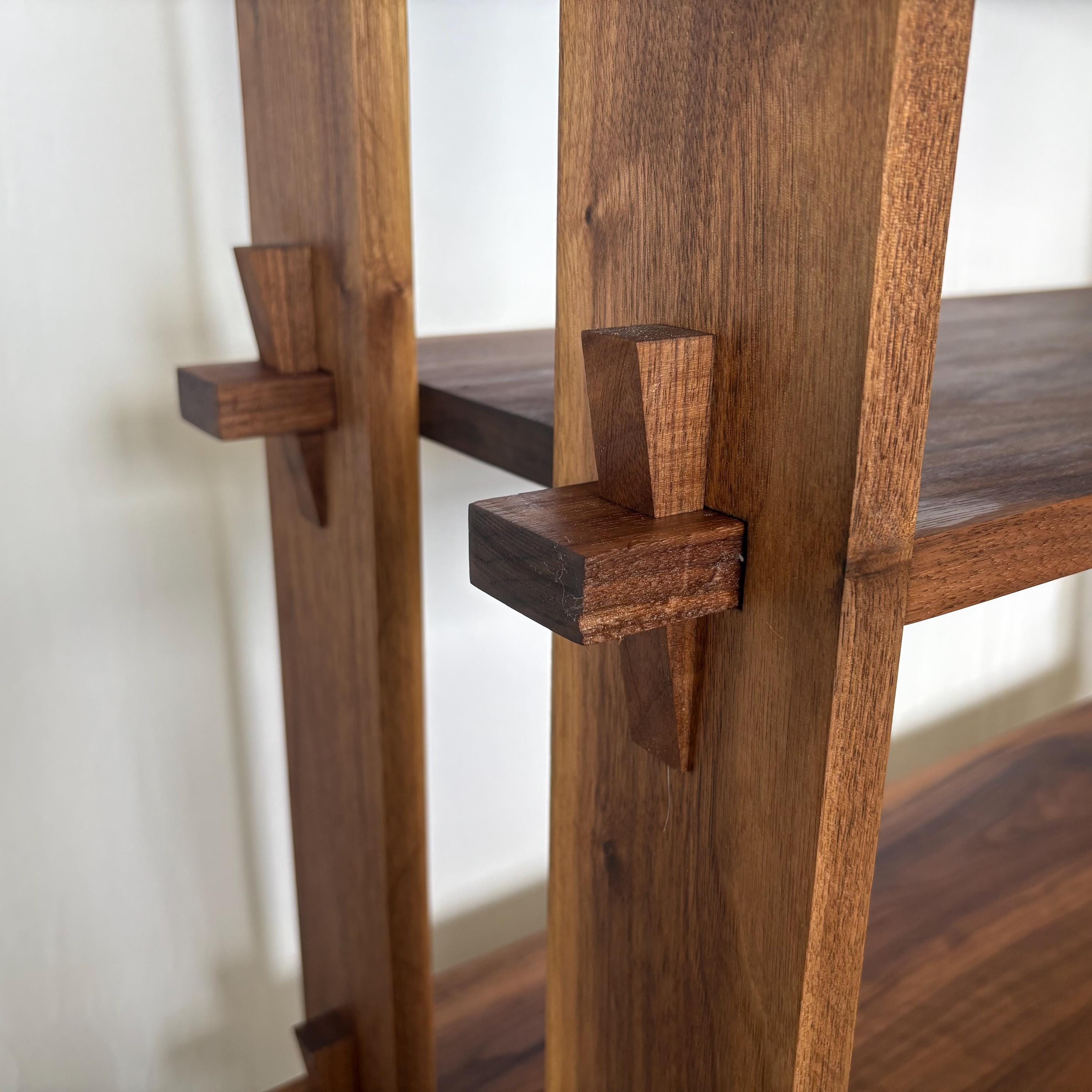 Exquisite Japanese Solid Wood Bookshelf Handcrafted Without Nails