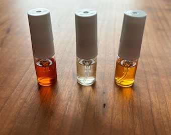 Ensemble d'échantillons de parfum de bois | Akatsuki, Hikage et Yugure