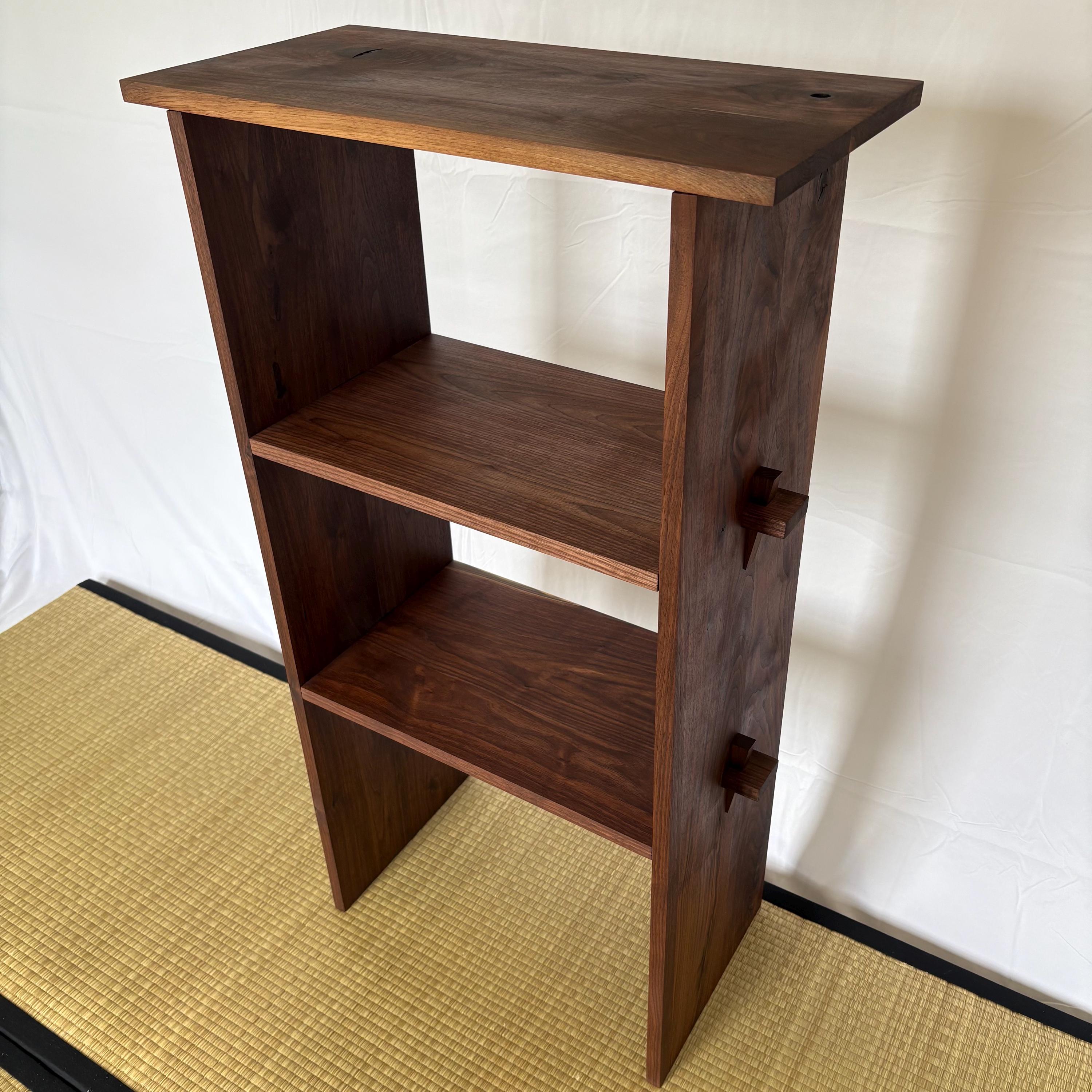 Handcrafted Japanese Joinery Narrow Bookcase, Medium Size - Etsy