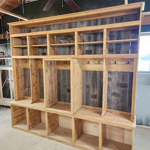 Rustic 4+ Station Mudroom - Etsy