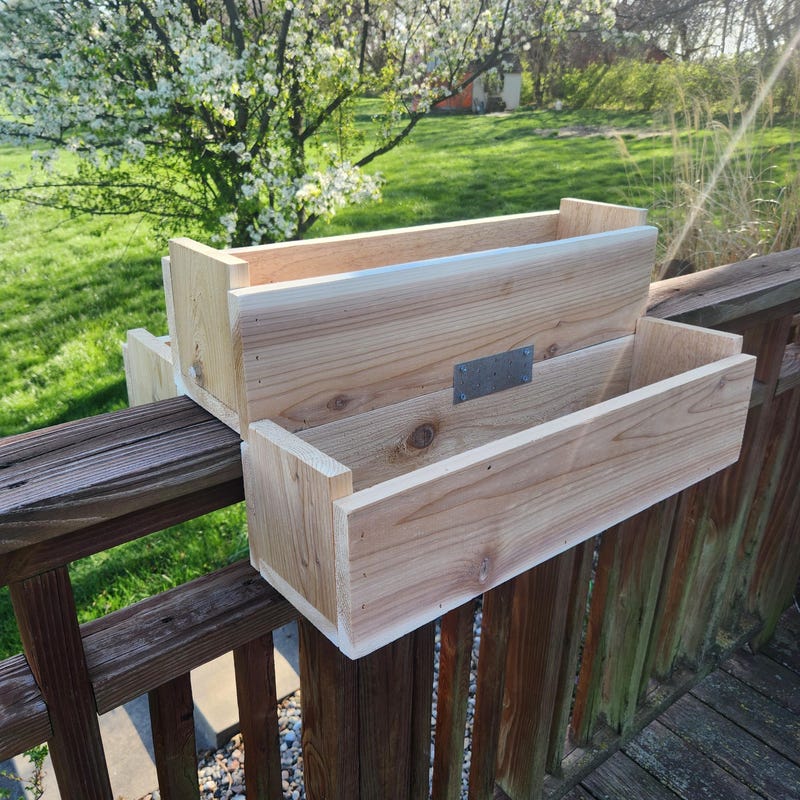 Railing Planter Box - Etsy
