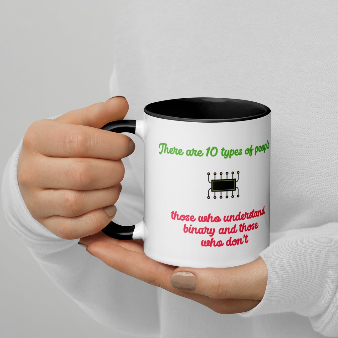 10 Types of People Joke, Funny Programmer Coffee Color Mug Gift ...