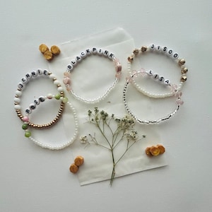 Black Pink Bracelets - Custom Kpop elastic bracelets