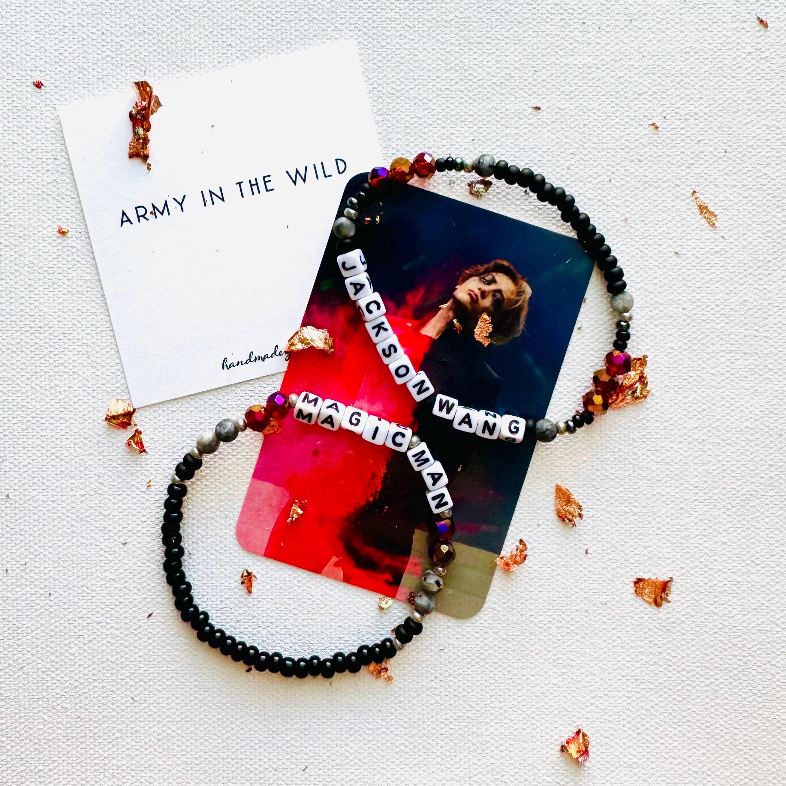 Jackson Wang Bracelet Set - Custom Kpop Elastic Bracelet - Etsy