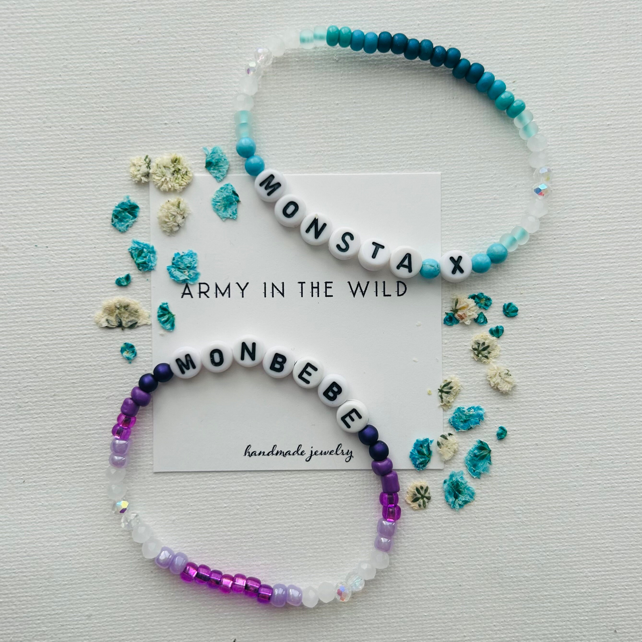 Monsta X / Monbebe Bracelet Set - Custom Kpop Elastic Bracelets - Etsy