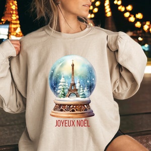 Joyeux Noel Unisex Heavy Blend Crewneck Sweatshirt, Merry Christmas, Paris Christmas shirt, French Christmas, Xmas in Paris