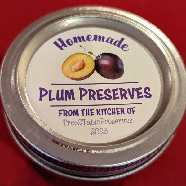 Homemade Small Batch California Plum Preserves