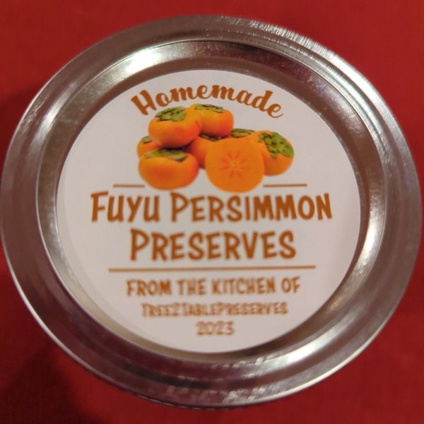 Homemade Small Batch Fuyu Persimmon Preserves