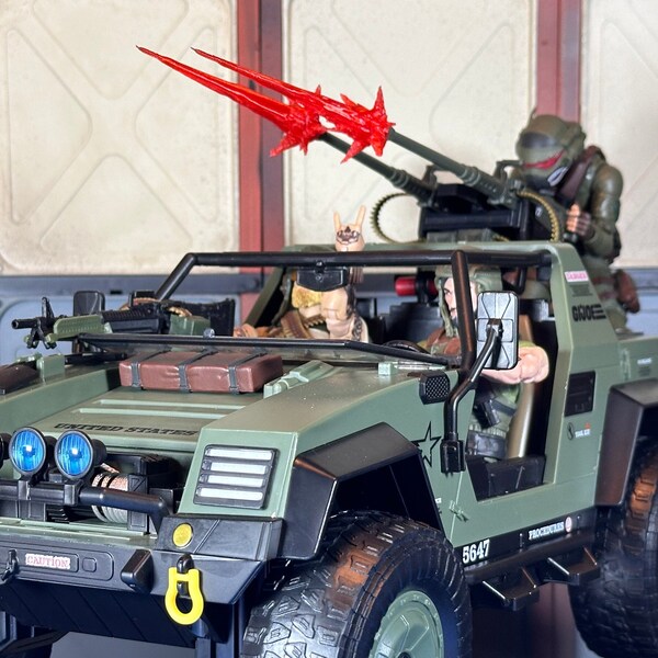 GIJoe Classified VAMP upgrade kit, with blast effects and gunner foot stand! the fix it needed!