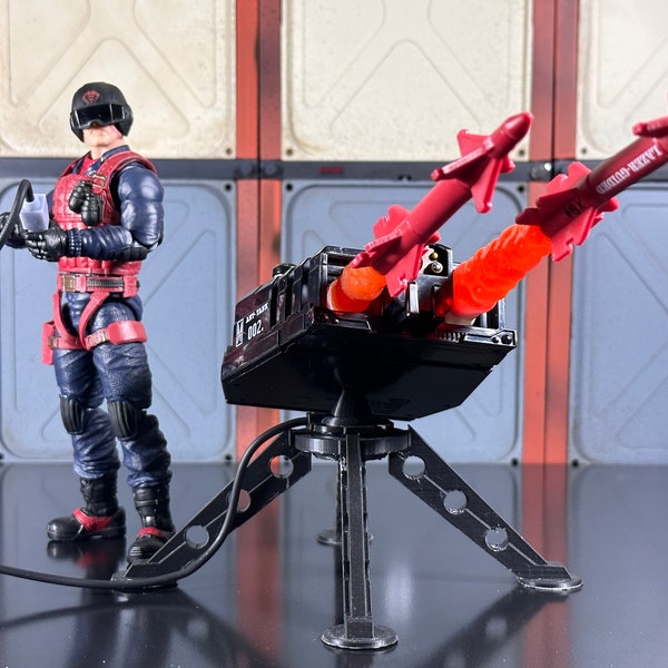GIJoe Classified Scrap Iron's original Missile pod mount, and controller set! custom version like the real american hero toy!