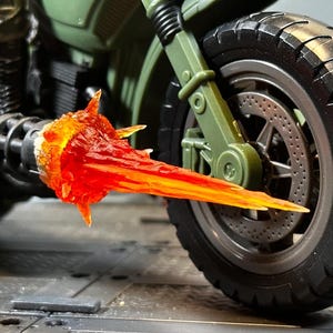 39) GIJoe Classified RAM cycle blast effect, Mini-gun muzzle flash! Now in resin!