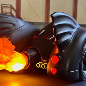 LED USB powered Flame effect for 89' Batmobile from Mcfarlane Toys