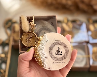 Personalisierte Ayatul Kursi Magnet Favor, Islamisches Hochzeitsgeschenk, Nikkah Box, Abschluss Party Favors, Hajj Geschenk für Gäste, Muslimisches Gebet Dekor