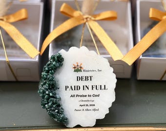 Mortgage Burning Church Favor | Debt Paid in Full Magnet | Church Anniversary Gift | Religious Event Favor | Custom Christian Keepsake