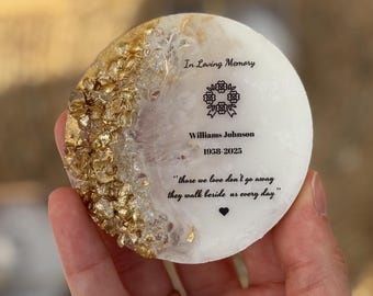 Personalized Grave Ornaments, Funeral favors for guests, Funeral Magnet Favor, Celebration of Life Gifts, Memorial Service Favors