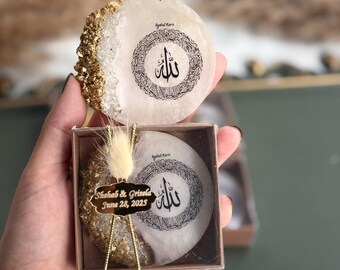 Elegante Ayatul Kursi Favor Box, muslimische Hochzeitsbevorzugungen, Aqeeqah Favor, Benutzerdefinierte Islamische Geschenk, Islamische Hochzeit Nikah Favor Benutzerdefinierte Islamische Geschenk,
