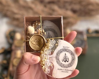Ayatul Kursi Islamic Wedding Favors – Elegant Nikkah & Aqiqah Gift – Personalized Quranic Keepsake – Nikkah Favors – Muslim Event