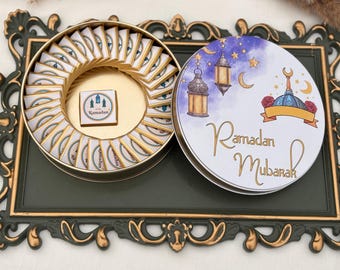 Ramadan Kareem Eid Mubarak Chocolate Favors Box, Chocolate Favors for Guest, Ramadan Chocolate Favor, Personalized Eid Chocolate Gift,Eid