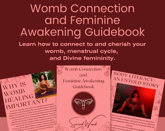 Womb Connection Guidebook | Feminine Awakening, Healing (Digital Download)