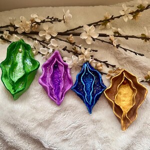 Ceramic Yoni Sculpture |  Handmade Yoni Vulva Sculpture | Sacred Vulva Ornament | Yoni Clay Art | Cosmic Vulva Yoni