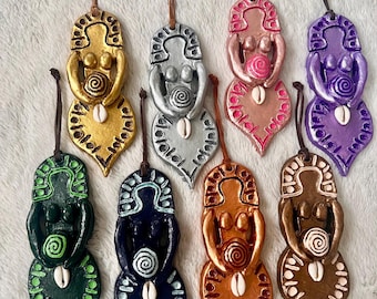 Handmade Fertility Goddess Ceramic | Sacred Mother Sculpture