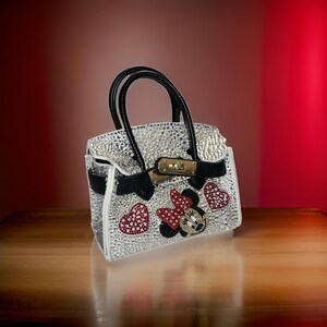 Sac Minnie personnalisé en strass pour petites filles, sac à main pour petite fille, sac pour petite fille, cadeaux pour petite fille, cadeau d'anniversaire