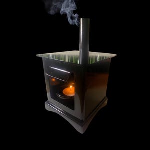 Handmade Irish Turf Stove Mini Hearth Gift Set - Authentic Ireland Tea Light Holder