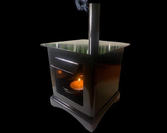 Handmade Irish Turf Stove Mini Hearth Gift Set - Authentic Ireland Tea Light Holder