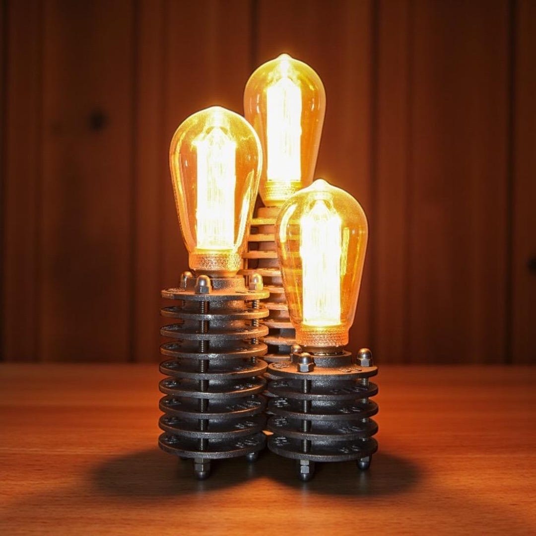 Curated visual reference: Gallery Detail: Handmade Industrial Style Table Lamp Vintage Loft Lighting