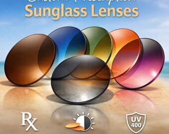 Complémentaire personnalisé pour verres de lunettes de soleil avec correction | Verres teintés avec protection UV400