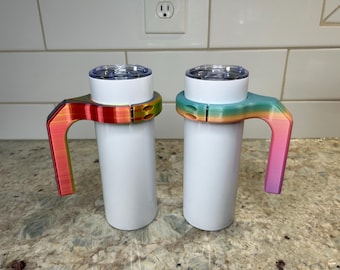 Custom 20 oz Tumbler Handle, Comfortable Grip, Durable & Stylish, Multiple Colors to choose from. PLEASE READ INSTRUCTIONS!!