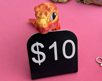 3D Price Sign, Craft Show Table Display, Magnetic Base