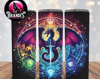 Cosmic Dragon 20 Oz Steel Tumbler