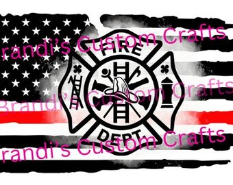 Firefighter Cross, Flag, and Clover SVG Digital File