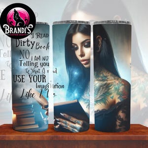 Dirty Books Reading 20 OZ Steel Tumbler