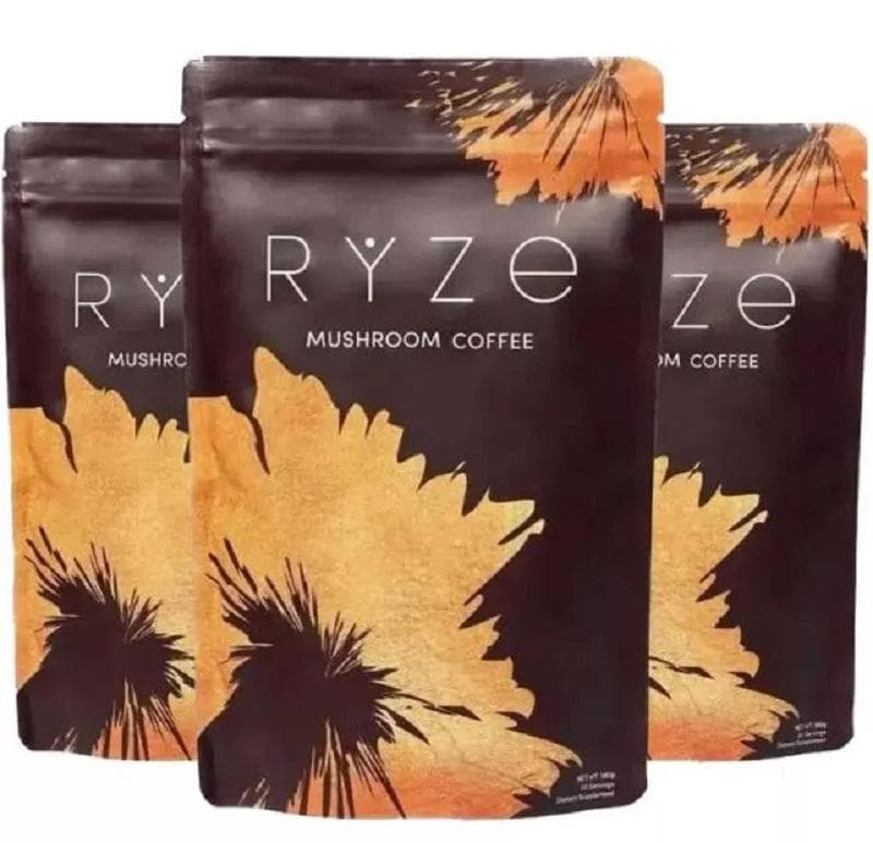 RYZE Mushroom Organic Coffee, Bags Of 30 Servings 1, 2, 3 Pack