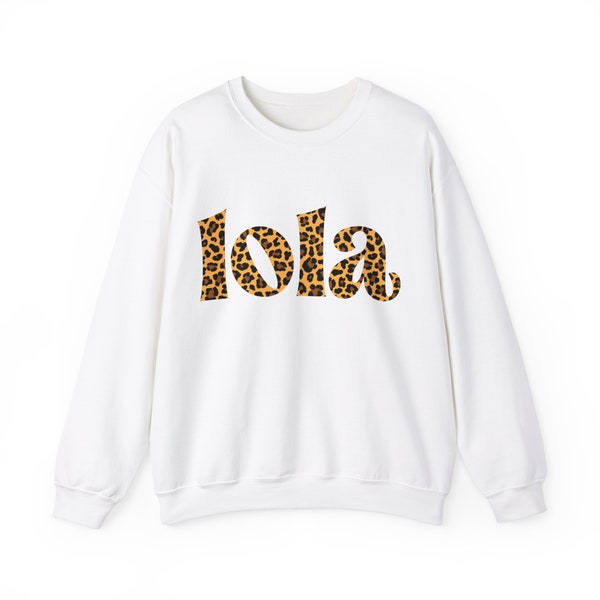 Lola Filippijnse oma-sweatshirts: Filipijns Lola-sweatshirt met luipaardprint