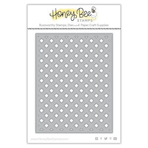 Die Set - Garden Lattice Cover Plates, Honey Bee Stamps, Die Set