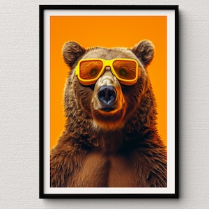Grizzly Bear Prints | Wall Art for the Animal Lover, Aesthetic Prints, Fine Art Prints