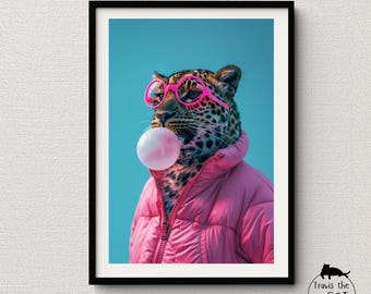 Jaguar Chilling | Arte de parede de chita: impressões estéticas para grandes entusiastas de felinos