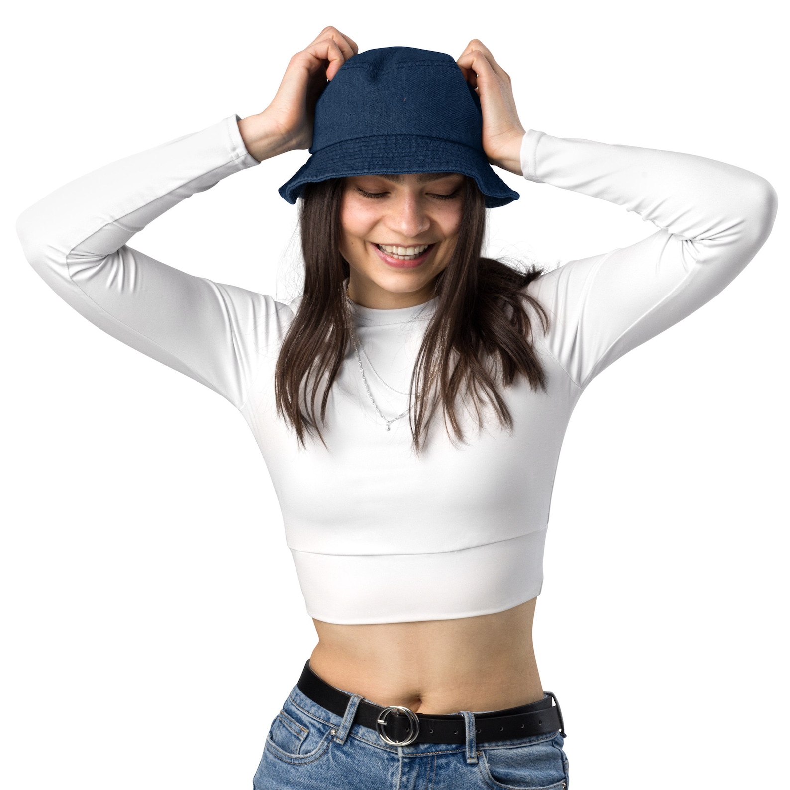 Jacquard Denim Bucket Hat