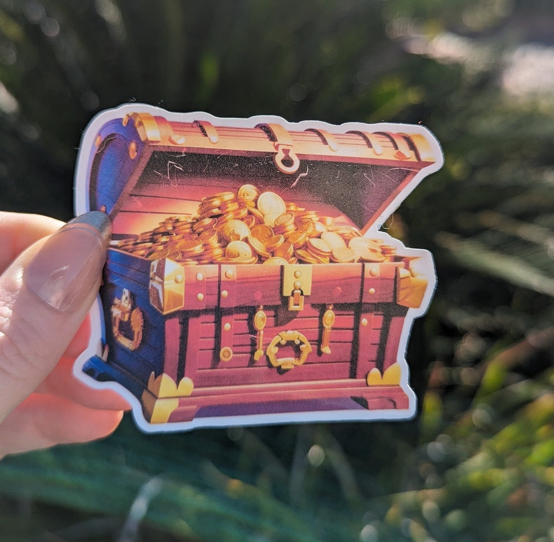 Treasure Chest Sticker - Etsy