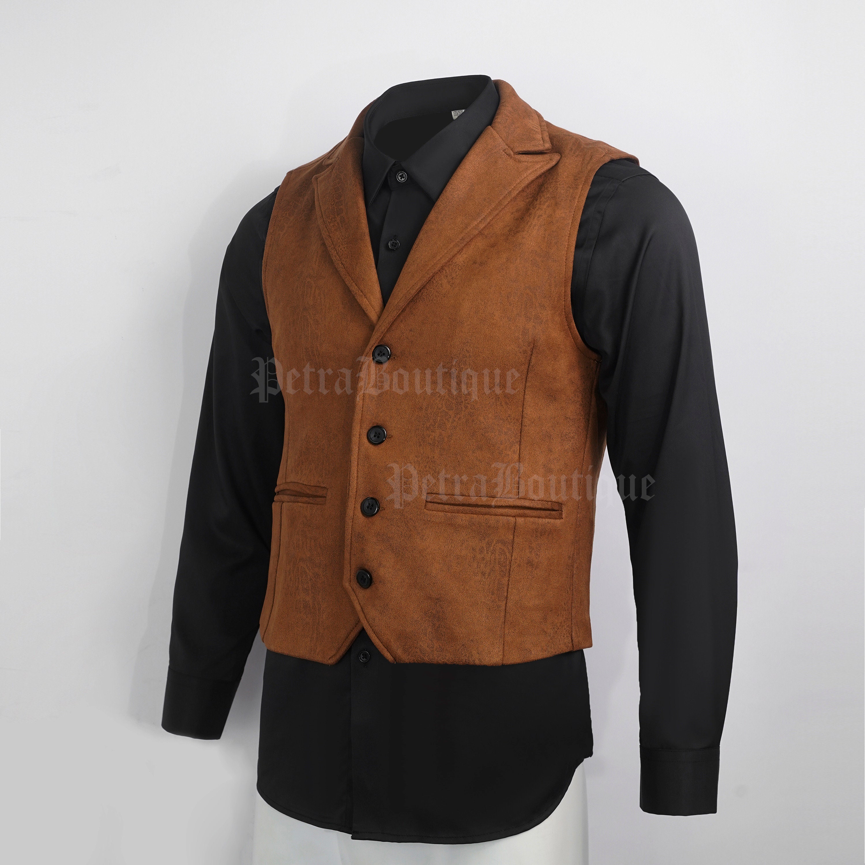 Steampunk Red Paisley Suit Vest main image 1