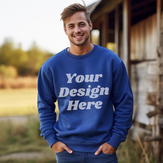 Royal blue sweatshirt mens new arrivals