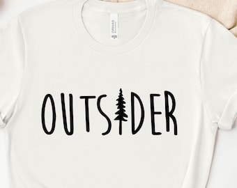 Outsider Shirt: Adventure Awaits, Mountains Graphic Tee