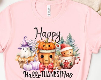 T-shirt Donna Con Scritta Umoristica 'Dio Grazie' E Zucca - Manica Corta, Per Halloween, Ringraziamento E Natale