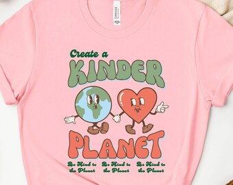 Koszulka „Stwórz Kinder Planet”, modna koszulka ekologiczna